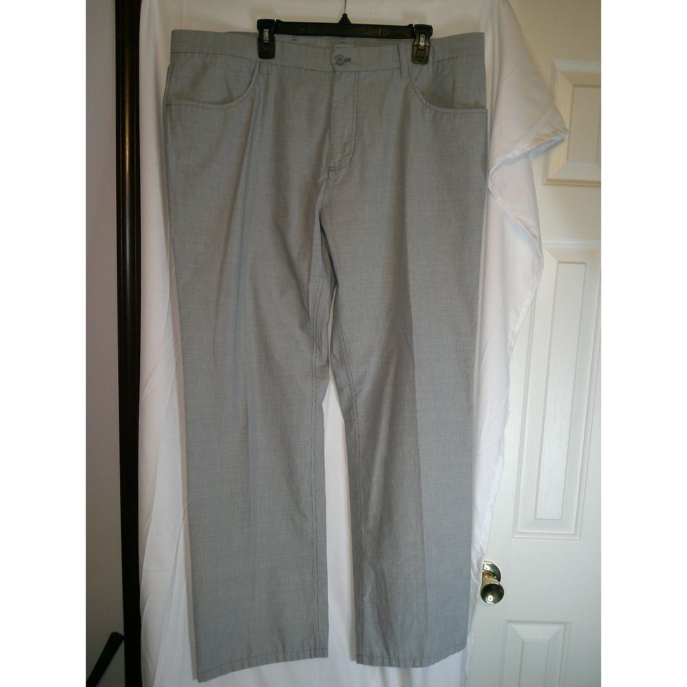 Men's Ashworth Gray Gingham Style Golf‎ Pants 42x32